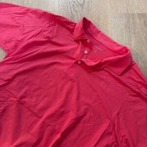 B. Draddy USA Pima Cotton Polo Shirt Mens‎ Large Pink Short Sleeve Stretch Golf